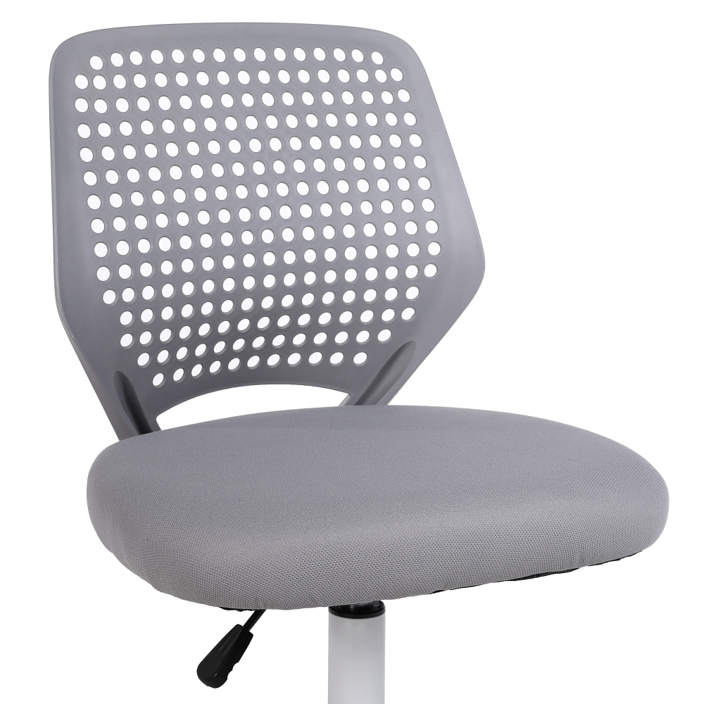 Otočná stolička, sivá/biela, SATOZ