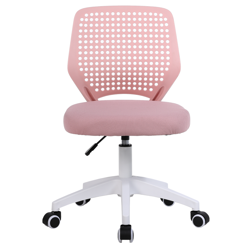 Otočná stolička, ružová/biela, SATOZ