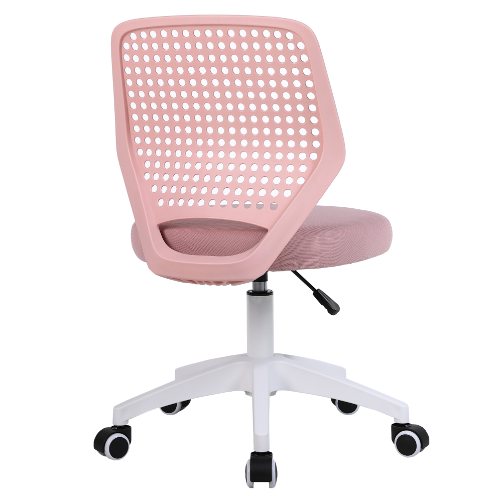 Otočná stolička, ružová/biela, SATOZ