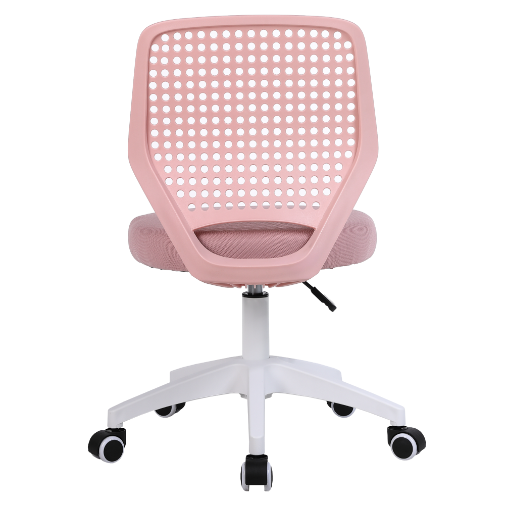 Otočná stolička, ružová/biela, SATOZ
