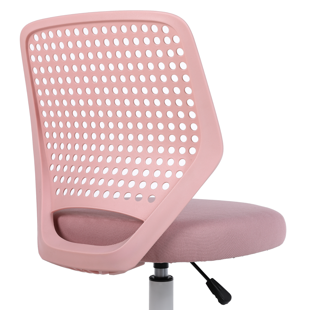 Otočná stolička, ružová/biela, SATOZ