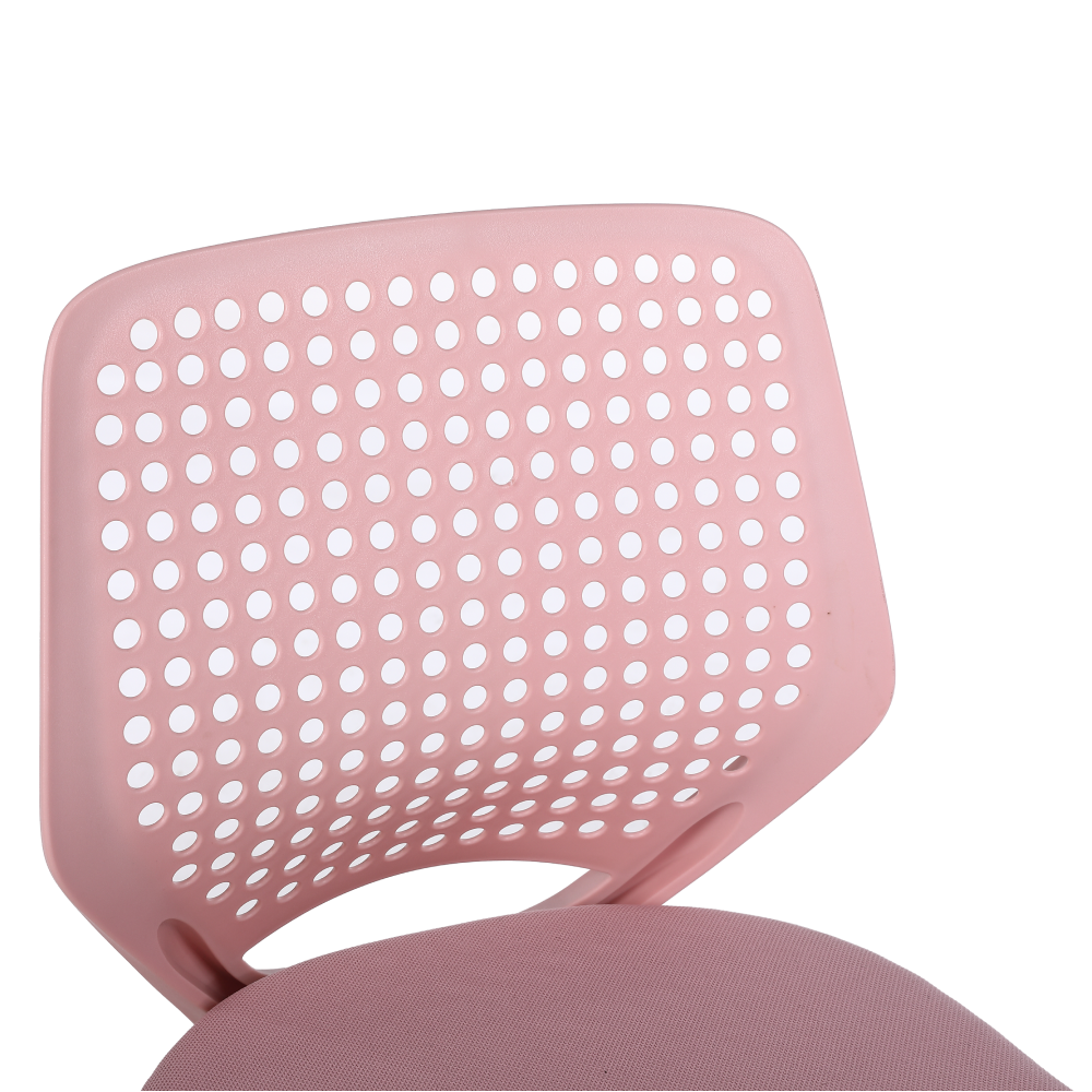 Otočná stolička, ružová/biela, SATOZ