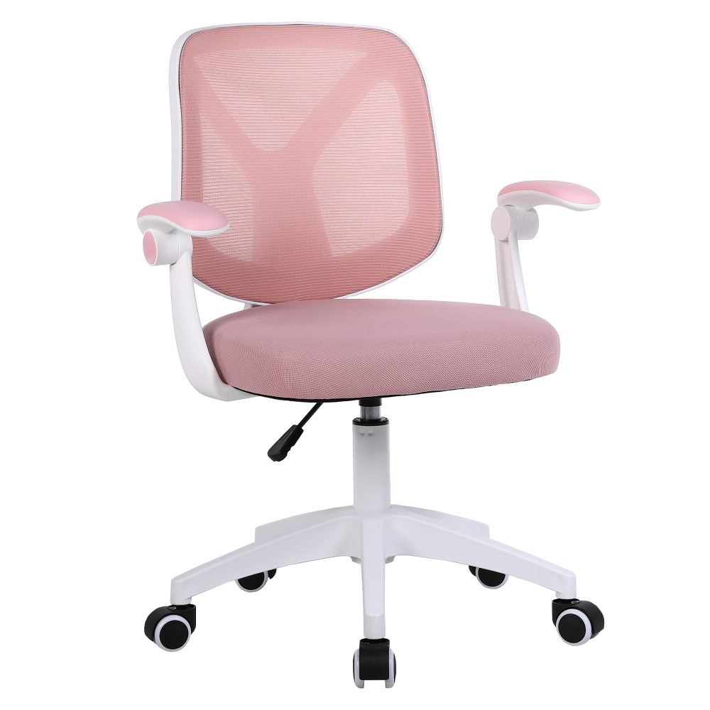 Kancelářské křeslo, růžová/bílá, SOLARI