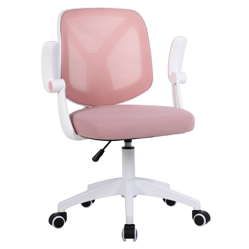 Kancelárske kreslo, ružová/biela, SOLARI