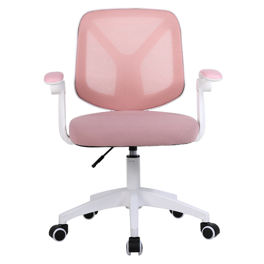 Kancelárske kreslo, ružová/biela, SOLARI
