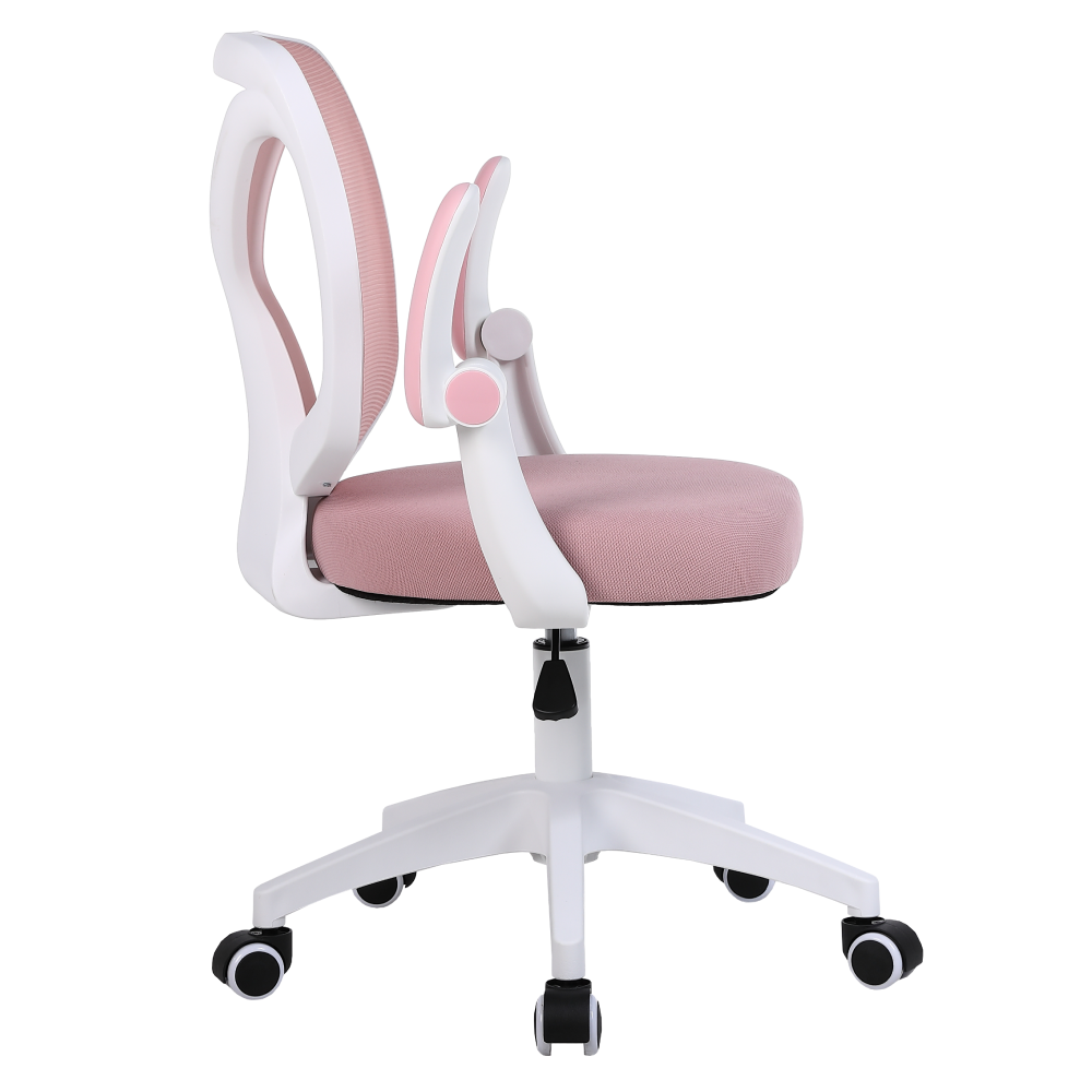 Kancelárske kreslo, ružová/biela, SOLARI