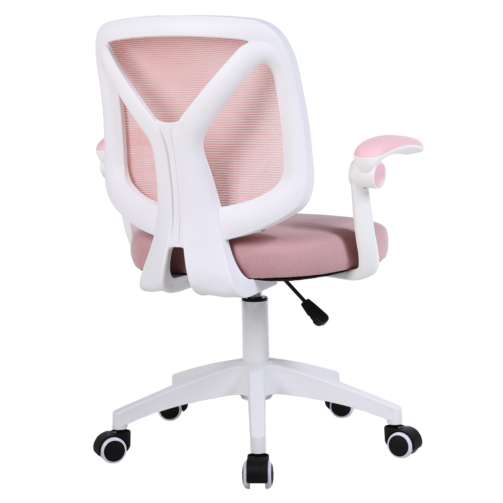 Kancelárske kreslo, ružová/biela, SOLARI