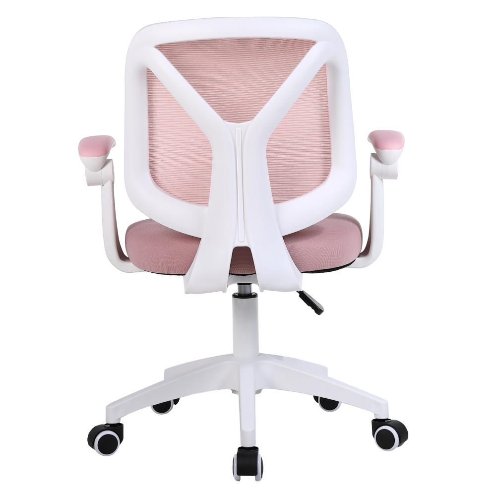 Kancelárske kreslo, ružová/biela, SOLARI