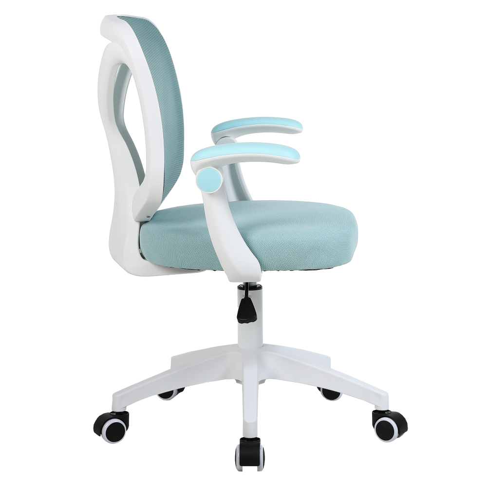 Kancelárske kreslo, modrá/biela, SOLARI