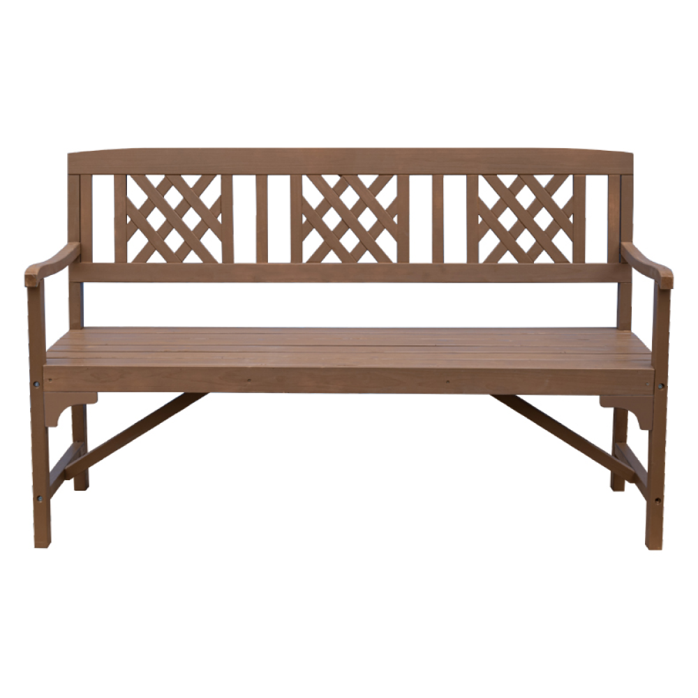 Drevená záhradná lavička, hnedá, ENELA