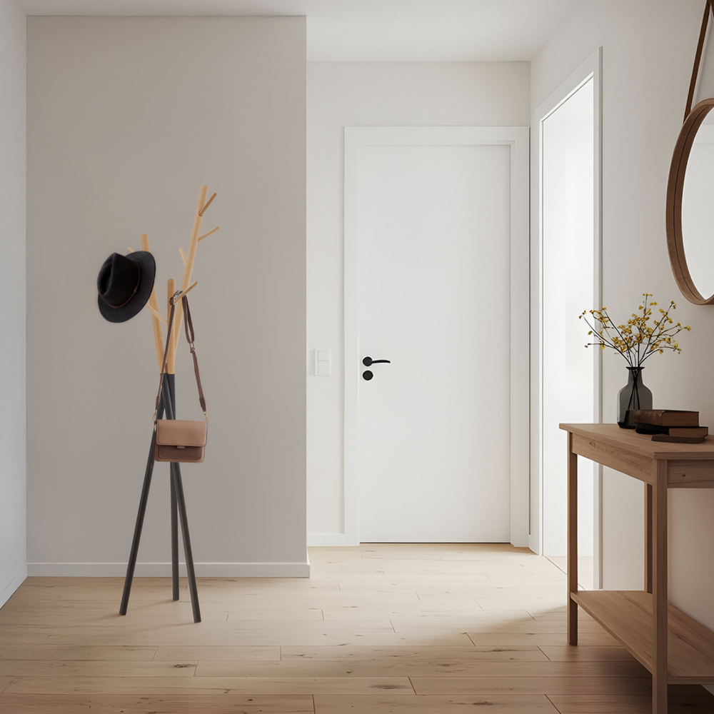 Vešiak, čierna/prírodná, ELVAR