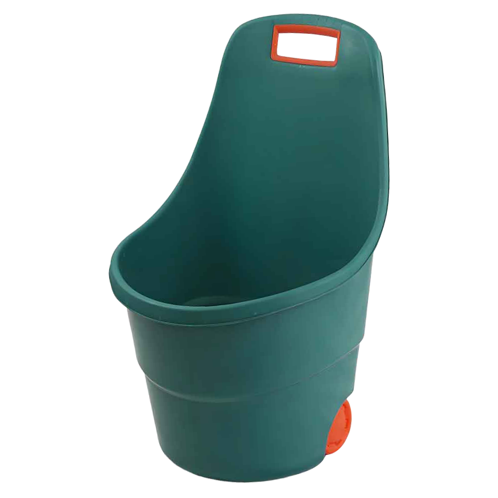 Levně Zahradní vozík, zelená/oranžová, plast, ZAFER