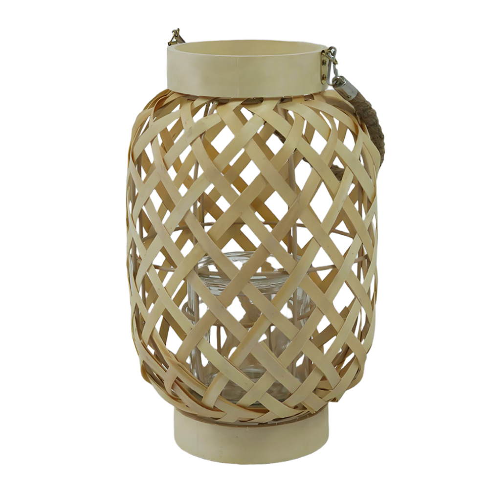 Lucerna-svícen, přírodní, dřevo, FAIGO NEW