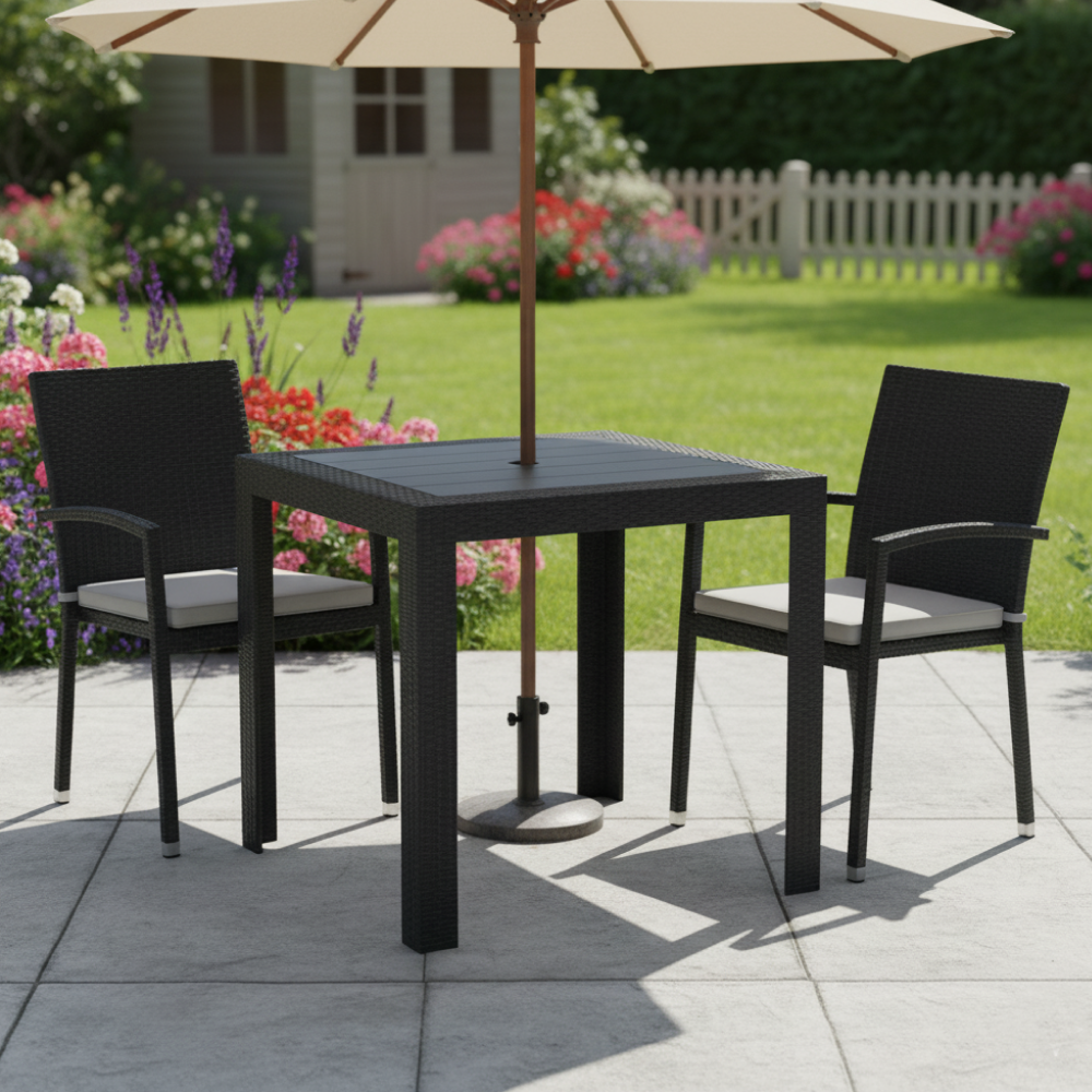 Záhradný stôl, antracit, KINGY NEW