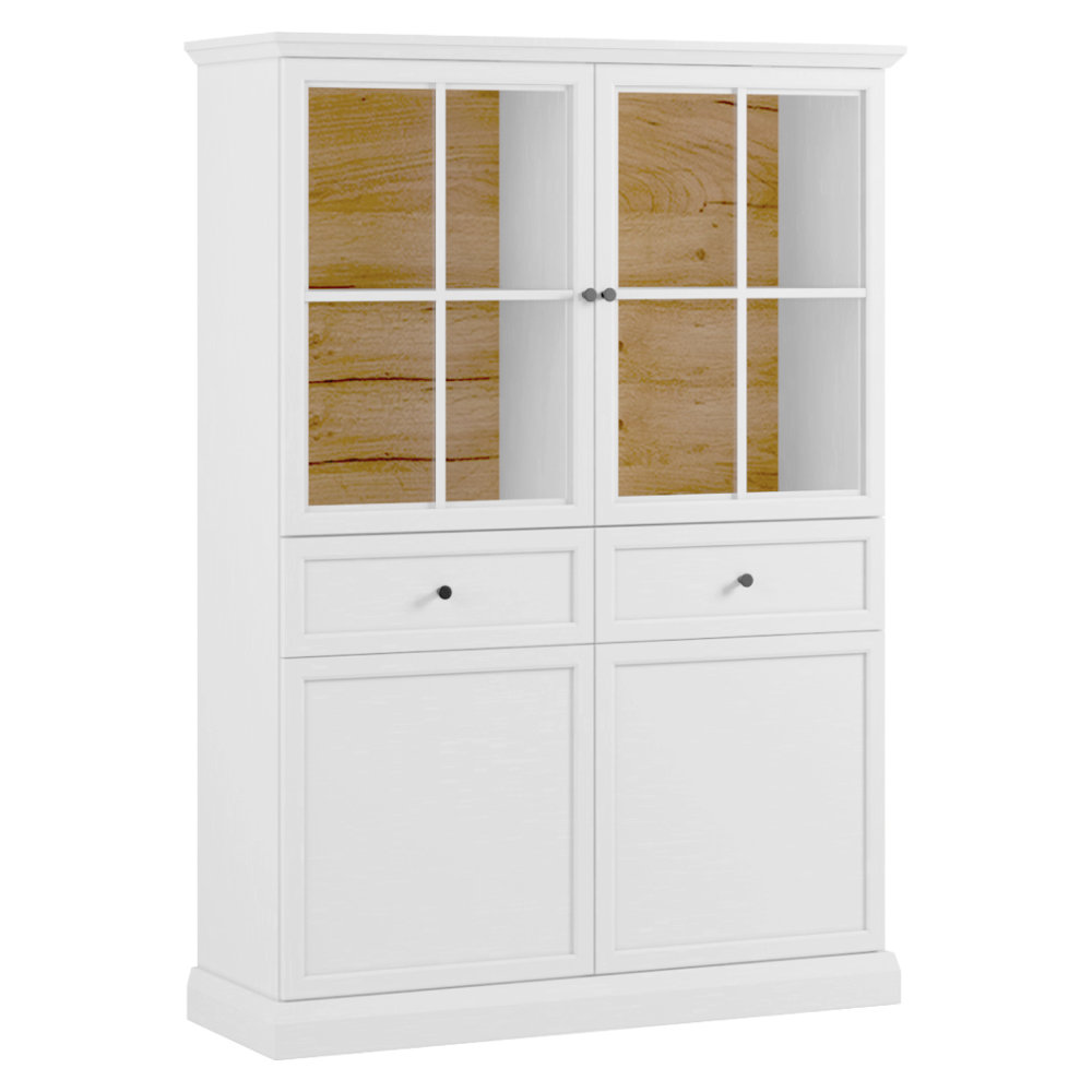 Vitrína, bílá, LOCCA W4D2S
