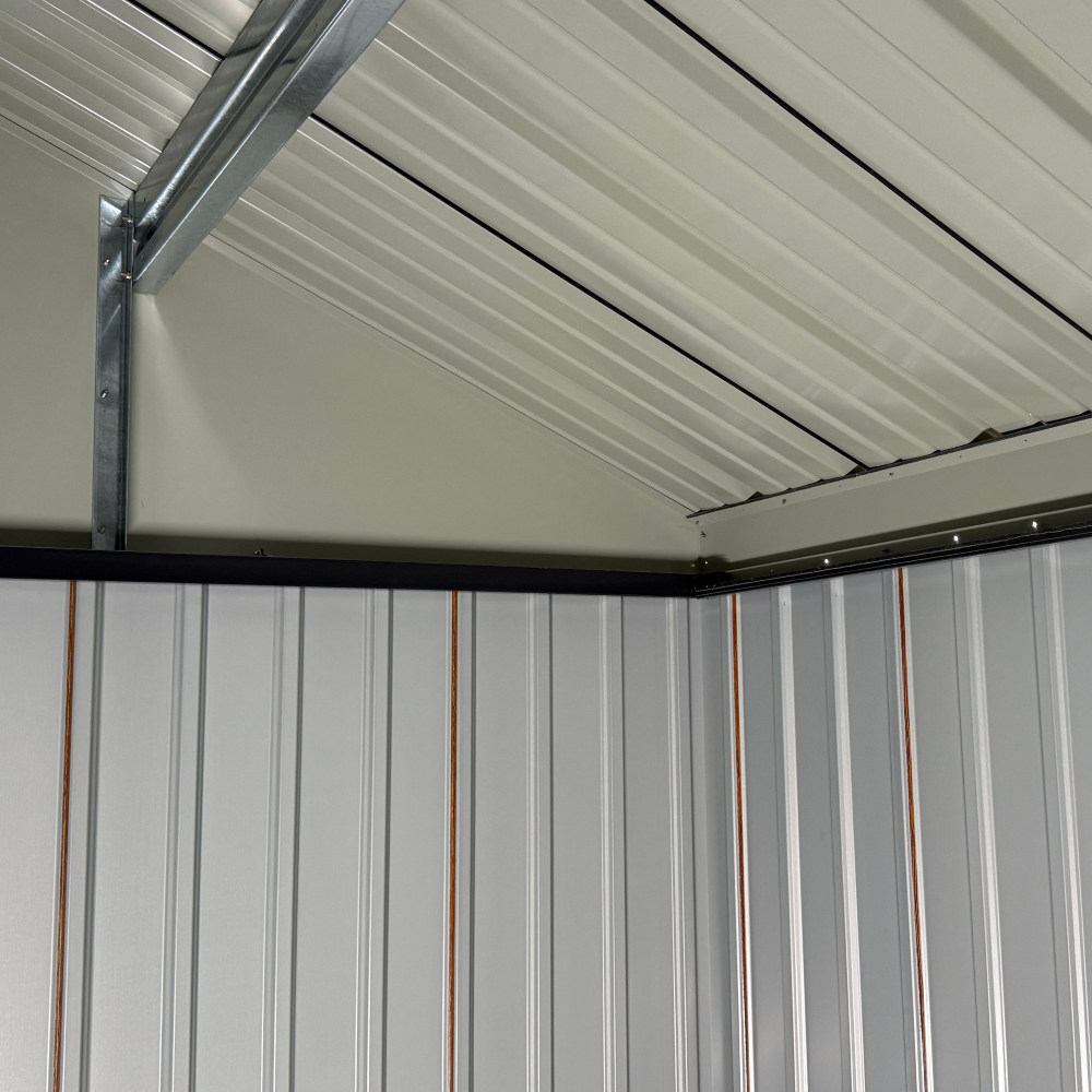 Plechový záhradný domček na náradie, antracitová, 3,6x3,1x2,5 m, GABKO