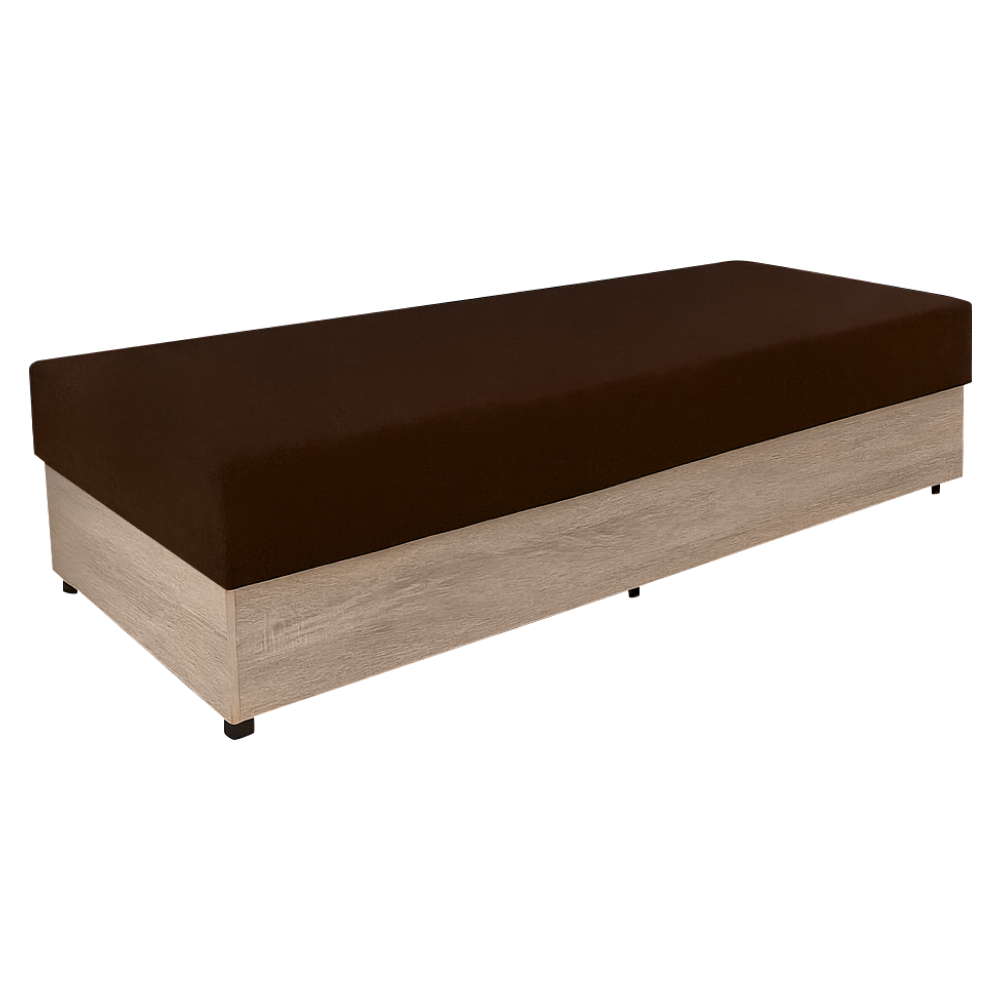 Válenda s úložným prostorem, hnědá, KONRI