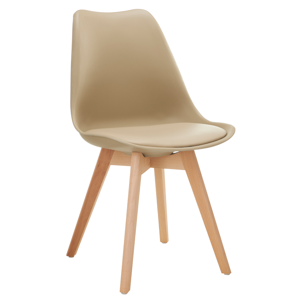 Židle, capuccino/buk, BALI 3 NEW