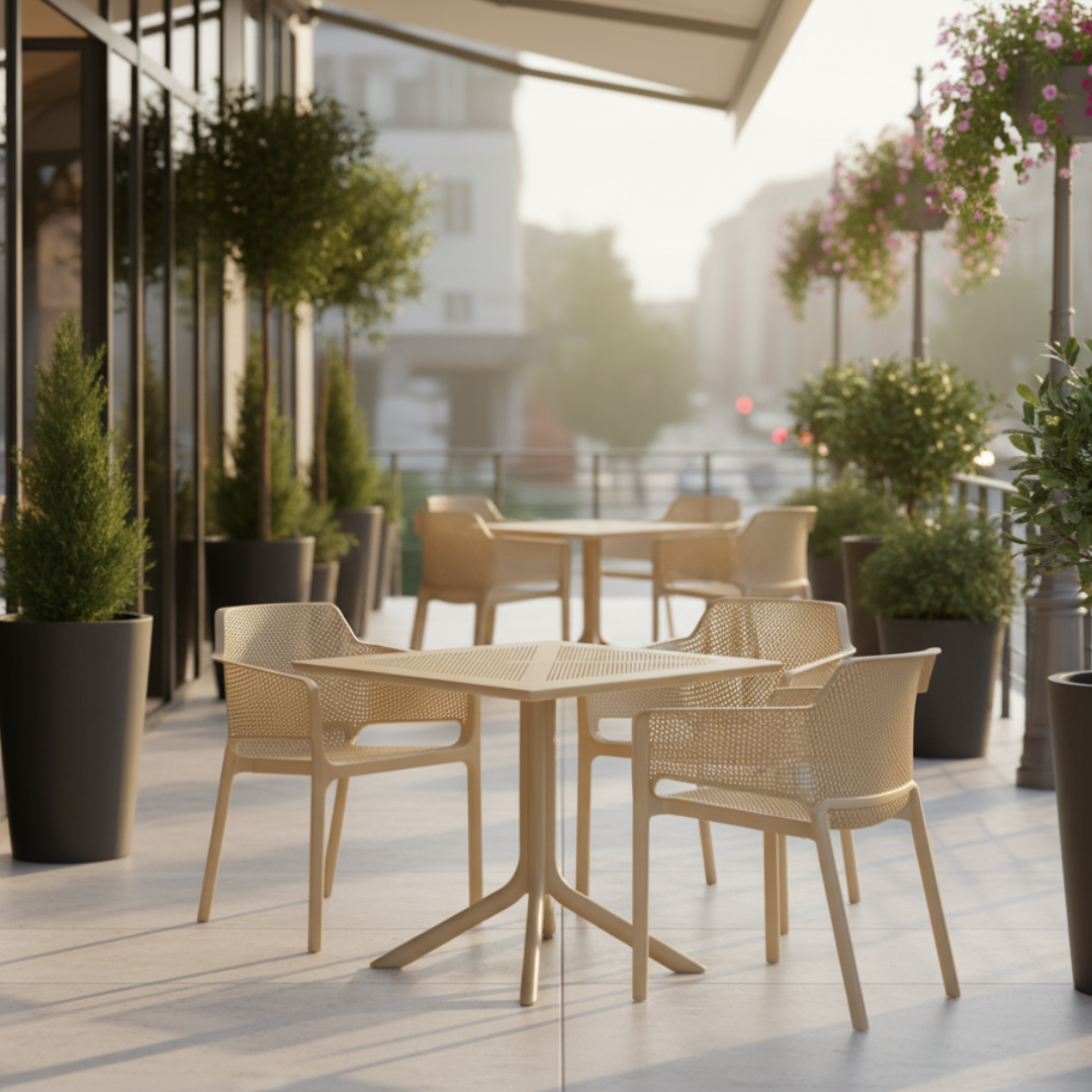 Stohovateľné kreslo, sivohnedá Taupe, LAVTON