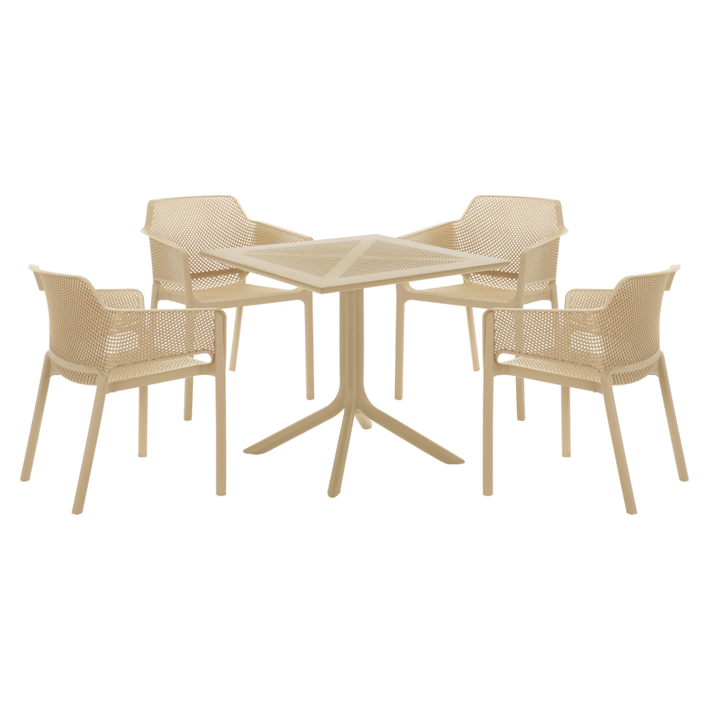 Stohovateľné kreslo, sivohnedá Taupe, LAVTON