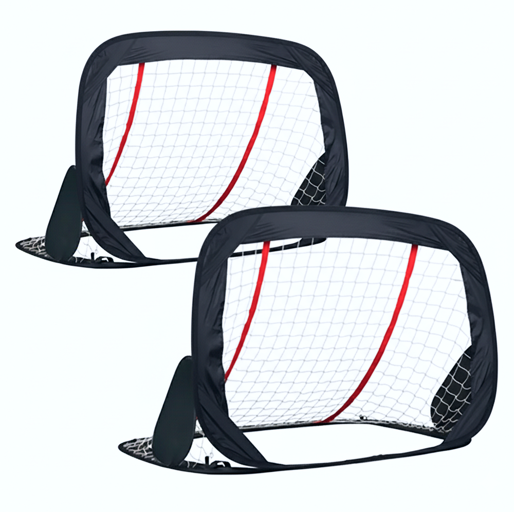 Fotbalová branka, set 2 ks, černá, EXIT