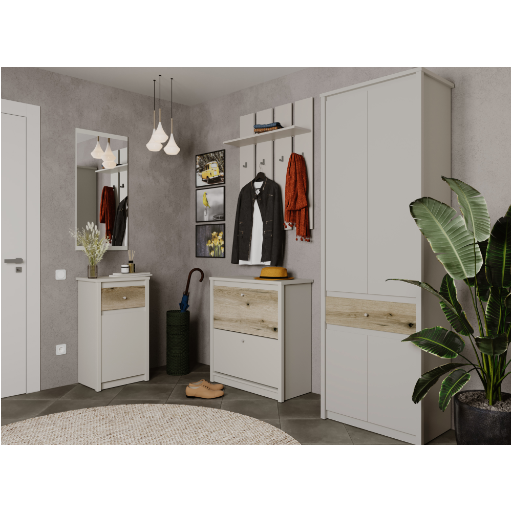 Skriňa, kašmír/dub evoke, KAROS 4D1S/70