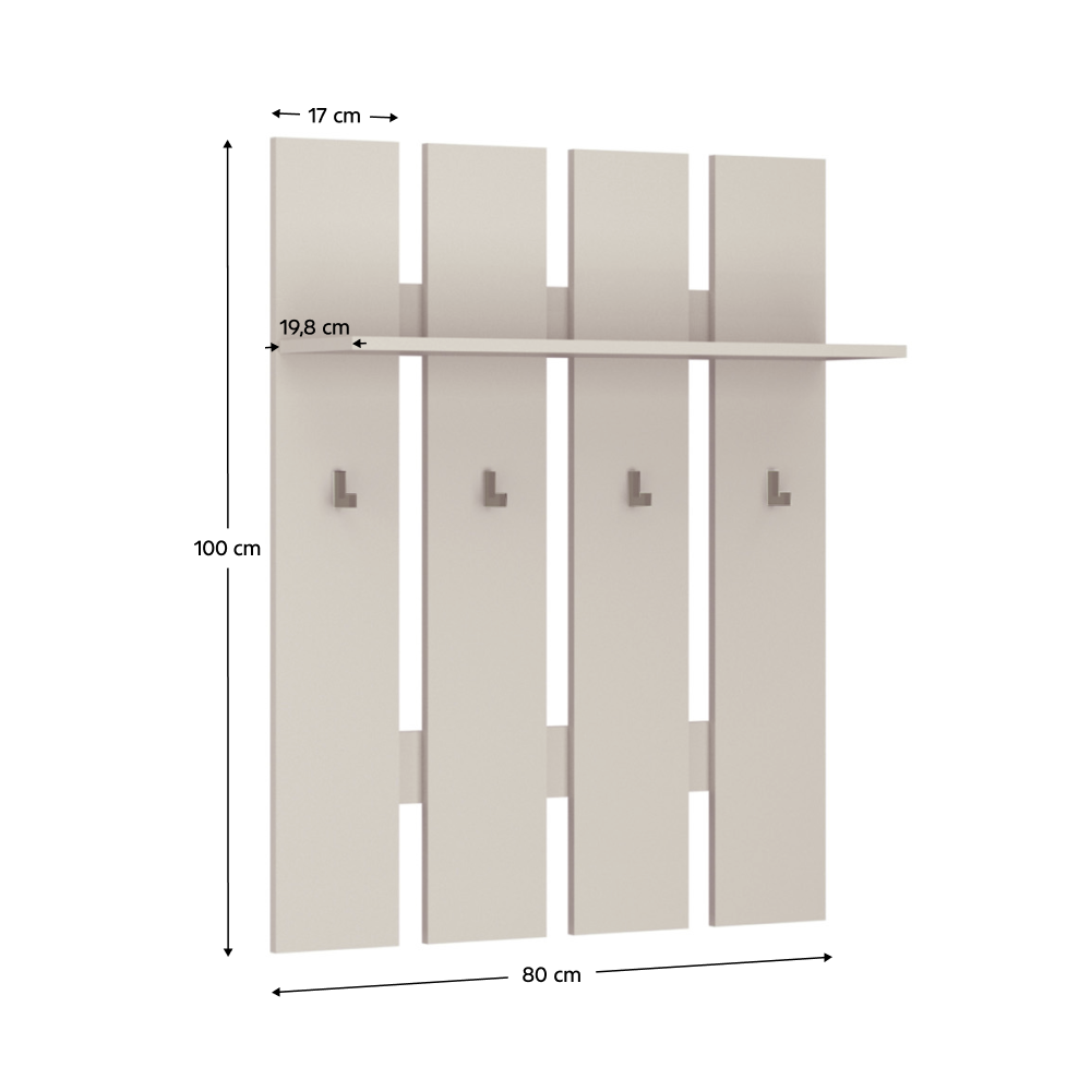 Vešiakový panel 80, kašmír, KAROS