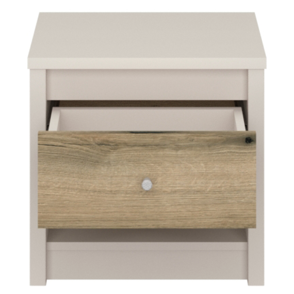 Nočný stolík, kašmír/dub evoke, KAROS 1S