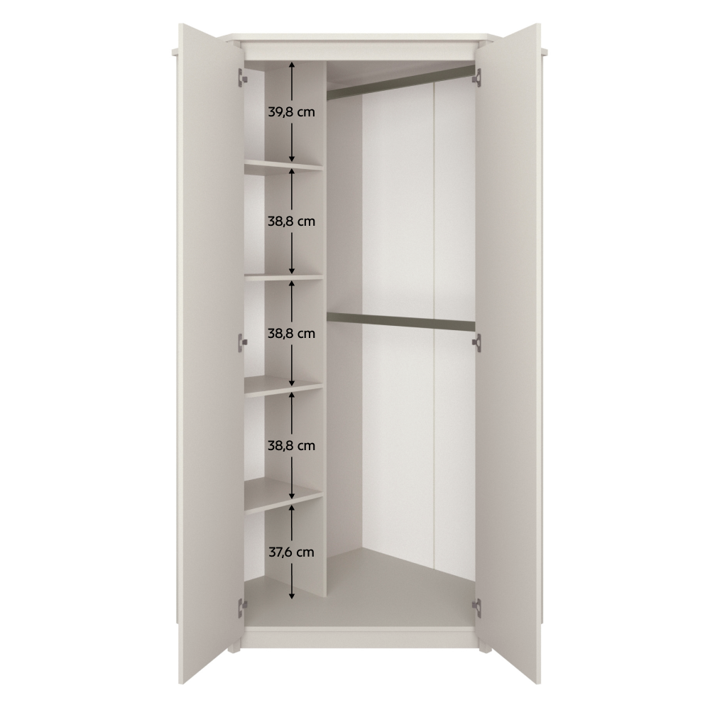 Rohová skriňa, kašmír, KAROS 2D