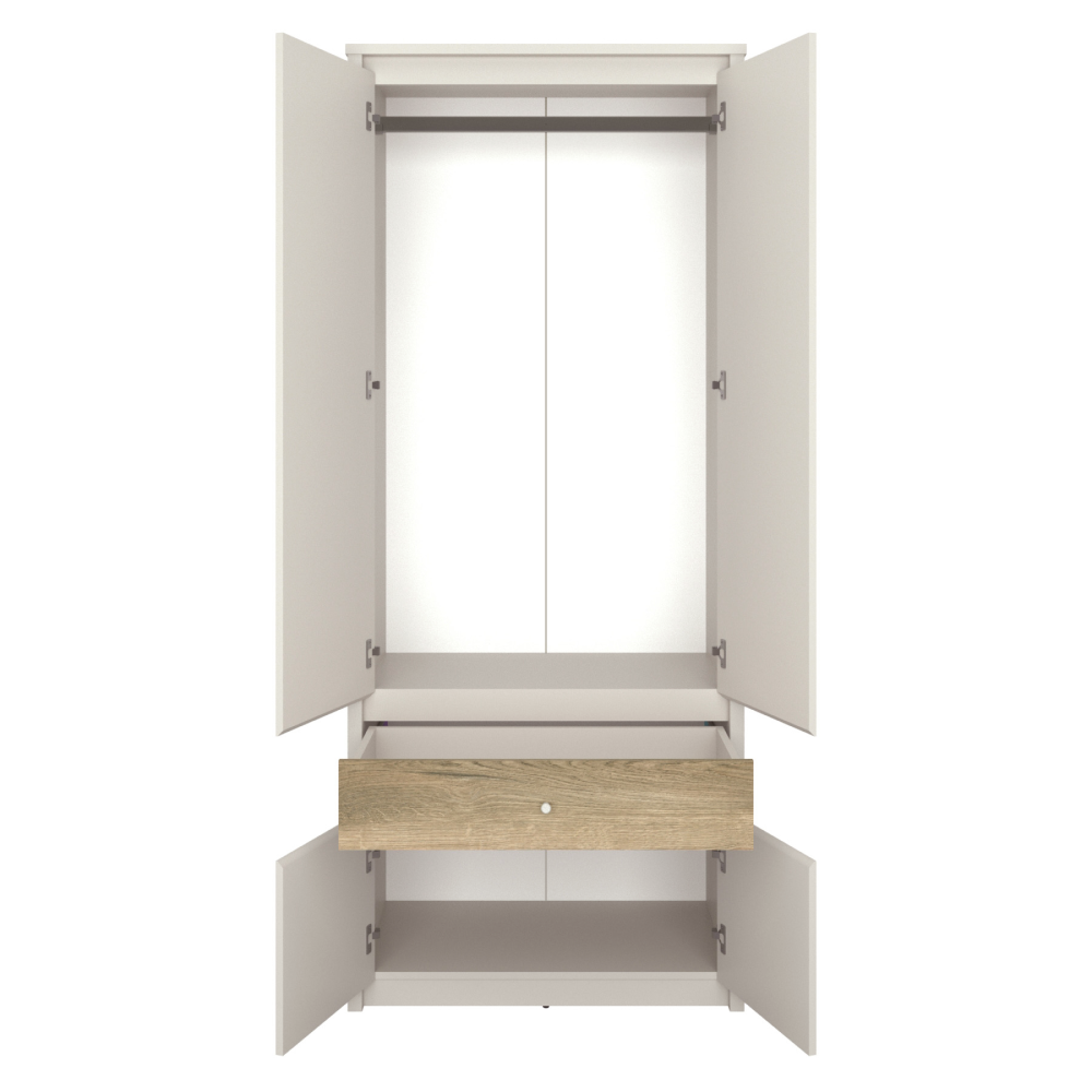 Skriňa, kašmír/dub evoke, KAROS 4D1S