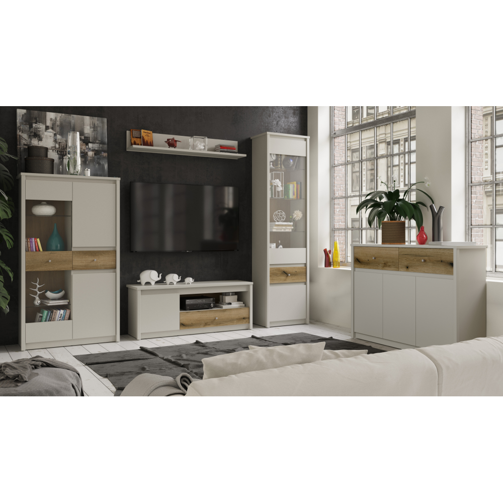 Komoda, kašmír/dub evoke, KAROS 1D1S