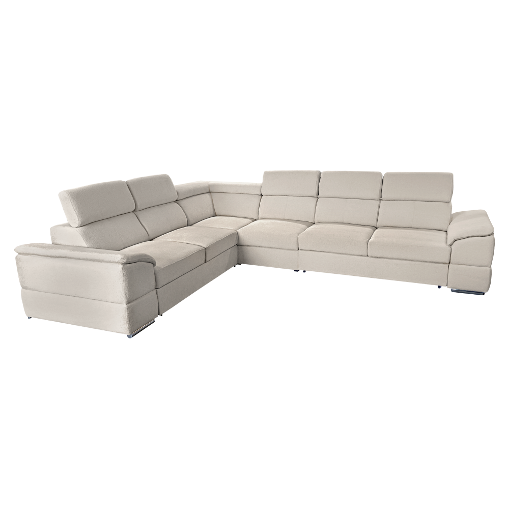 Sedacia súprava, smotanová látka Majestic, SEGORIA LUX