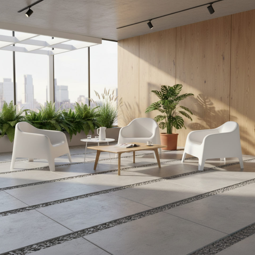 Stohovateľné kreslo, biela, plast, SOKRA NEW