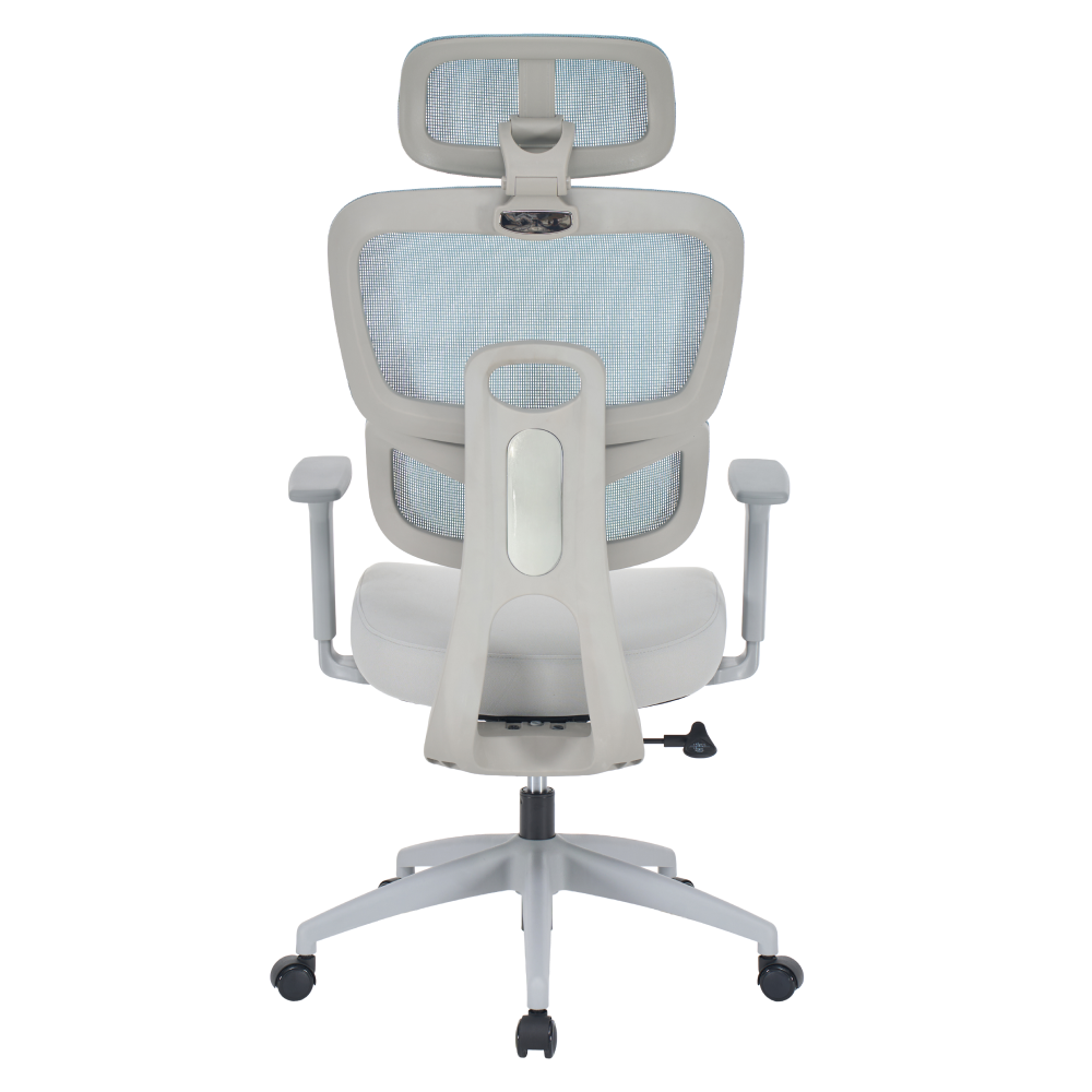 Kancelárske kreslo, neomint/svetlosivá/sivá, nosnosť 150 kg, ERMEN