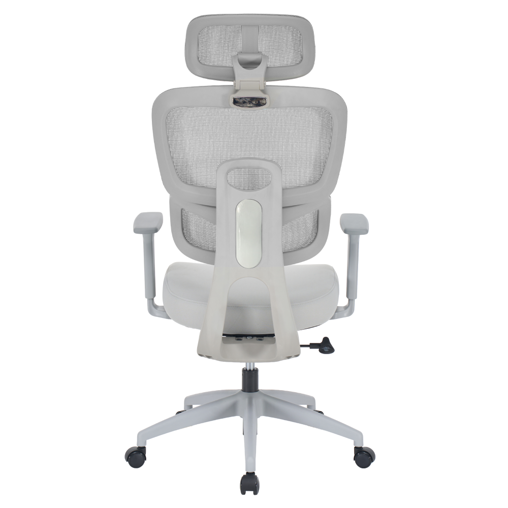 Kancelárske kreslo, svetlosivá/sivá, nosnosť 150 kg, ERMEN