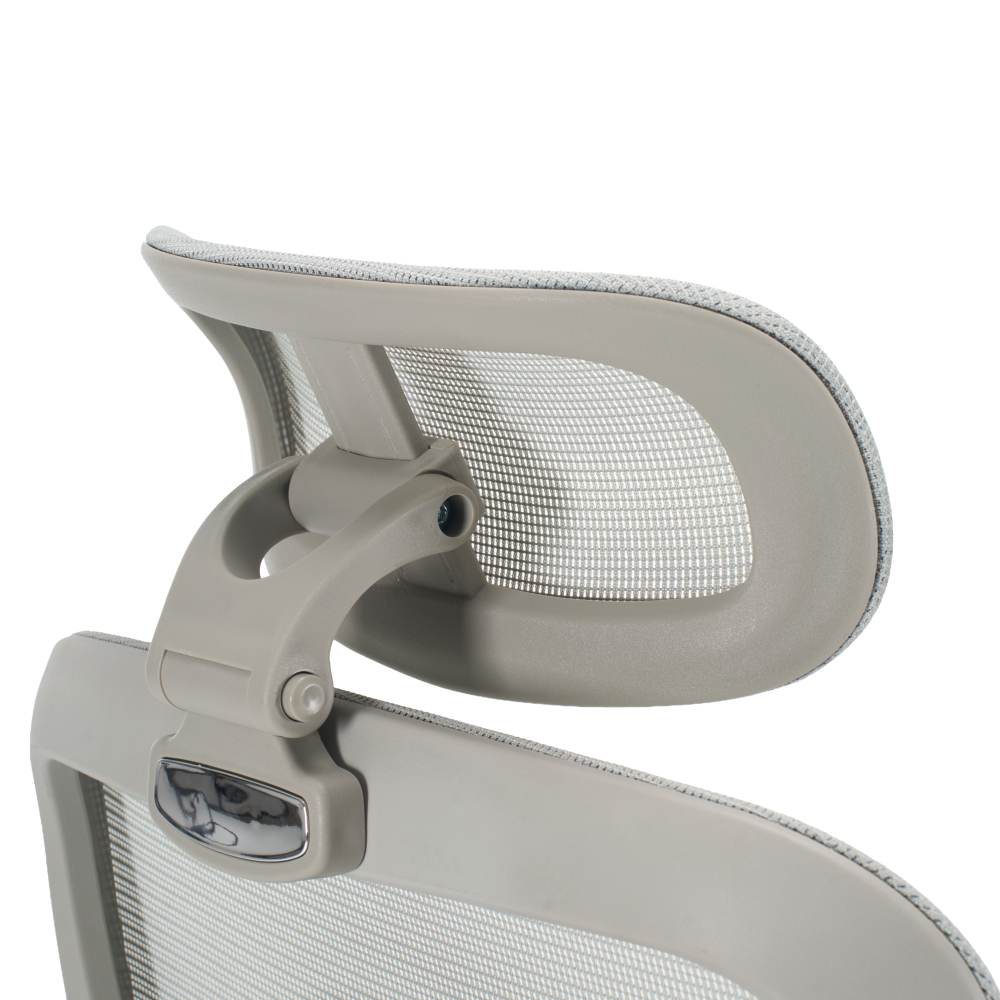 Kancelárske kreslo, svetlosivá/sivá, nosnosť 150 kg, ERMEN
