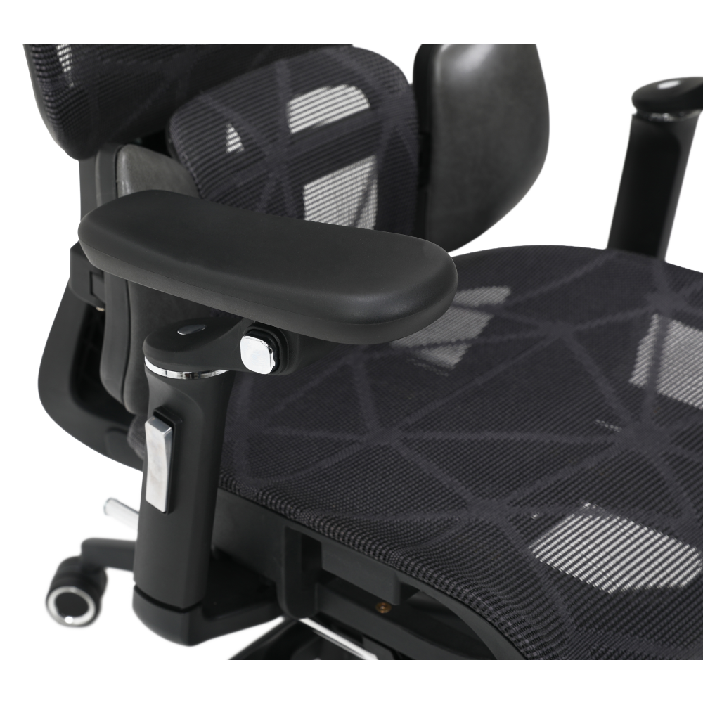 Kancelárske kreslo, tmavosivá/čierna, nosnosť 150 kg, VILMER