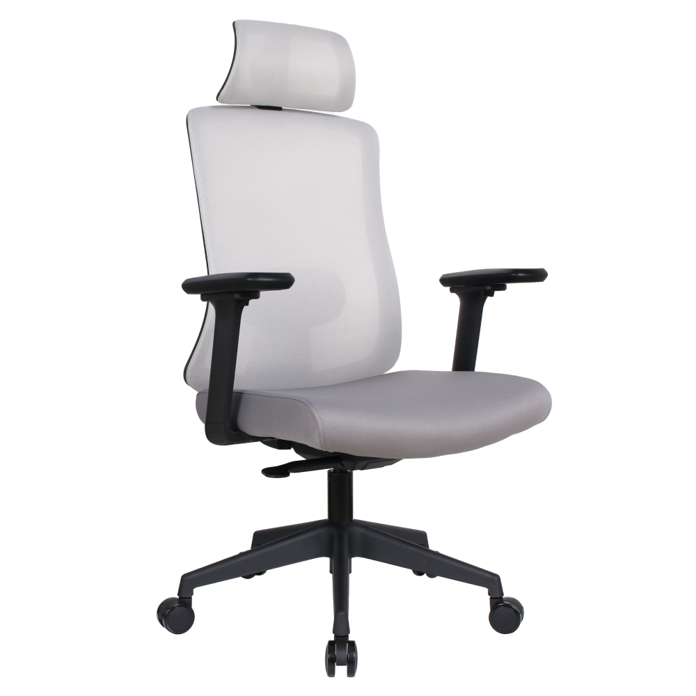 Kancelárske kreslo, sivá/čierna, ROSANO