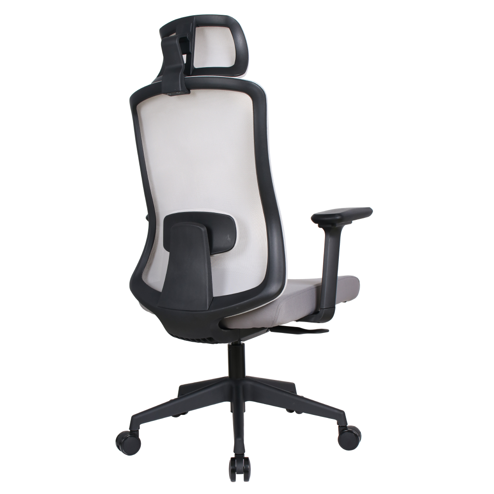 Kancelárske kreslo, sivá/čierna, nosnosť 150 kg, ROSANO