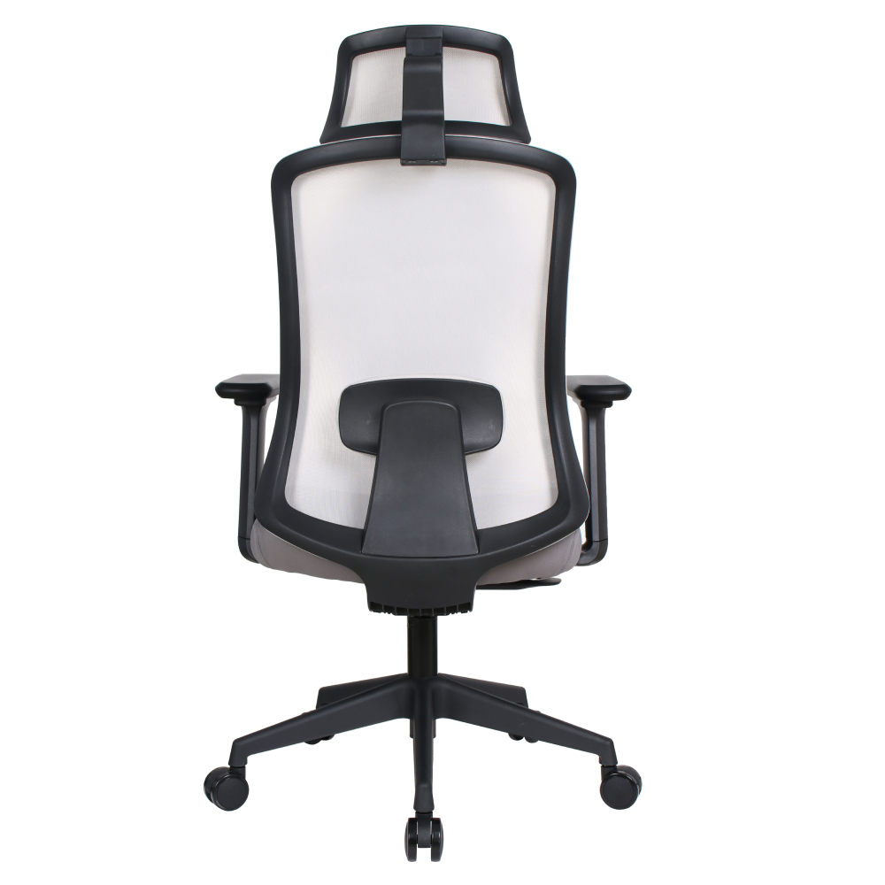 Kancelárske kreslo, sivá/čierna, nosnosť 150 kg, ROSANO