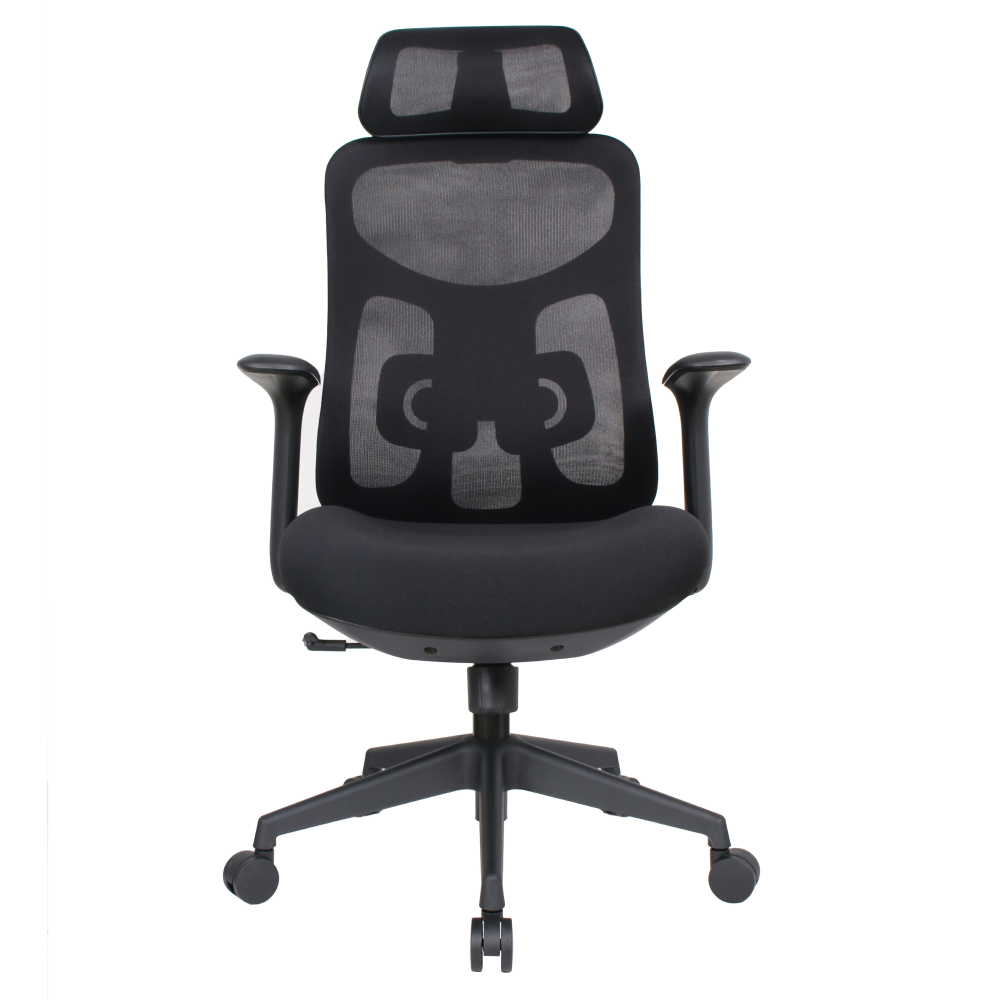 Kancelárske kreslo, čierna, nosnosť 150 kg, SULIVAN