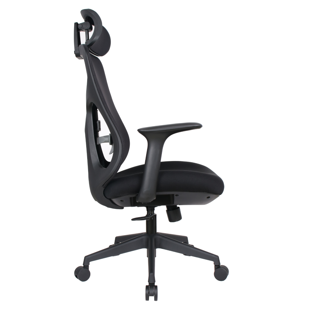 Kancelárske kreslo, čierna, nosnosť 150 kg, SULIVAN