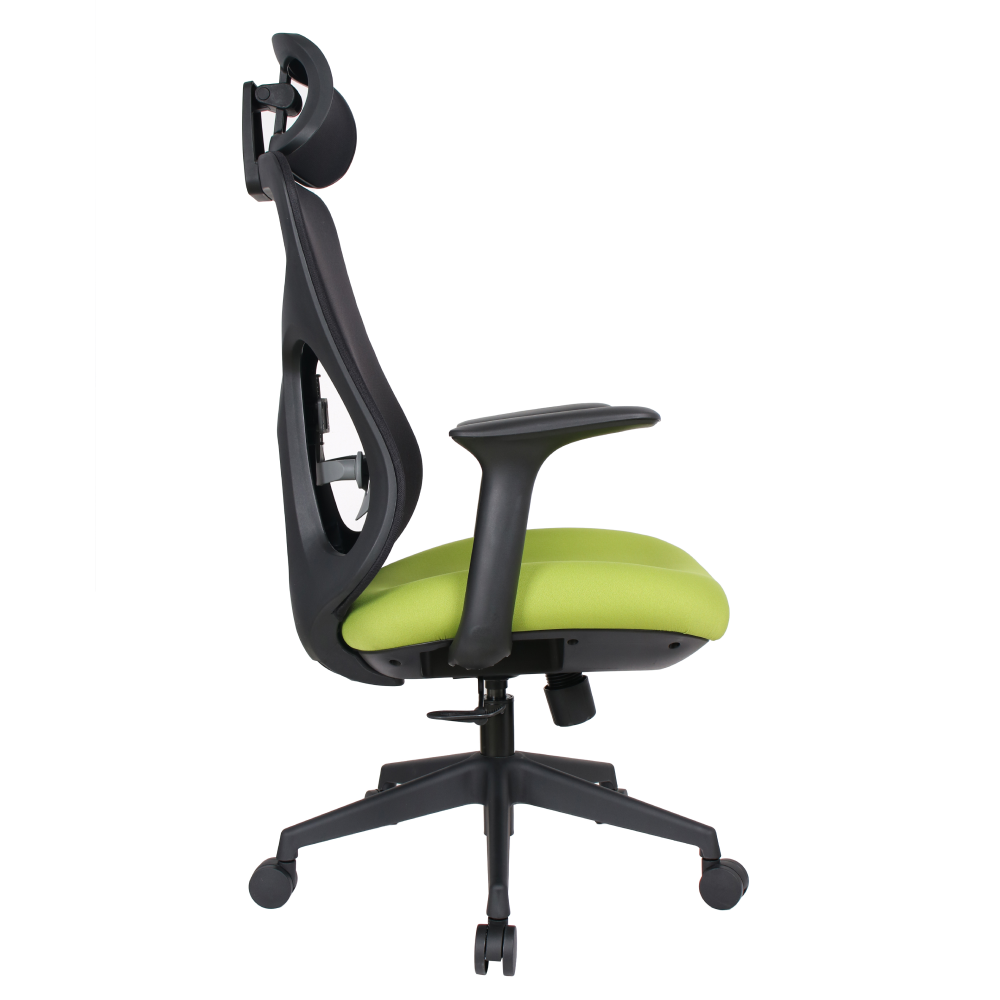 Kancelárske kreslo, zelená/čierna, nosnosť 150 kg, SULIVAN