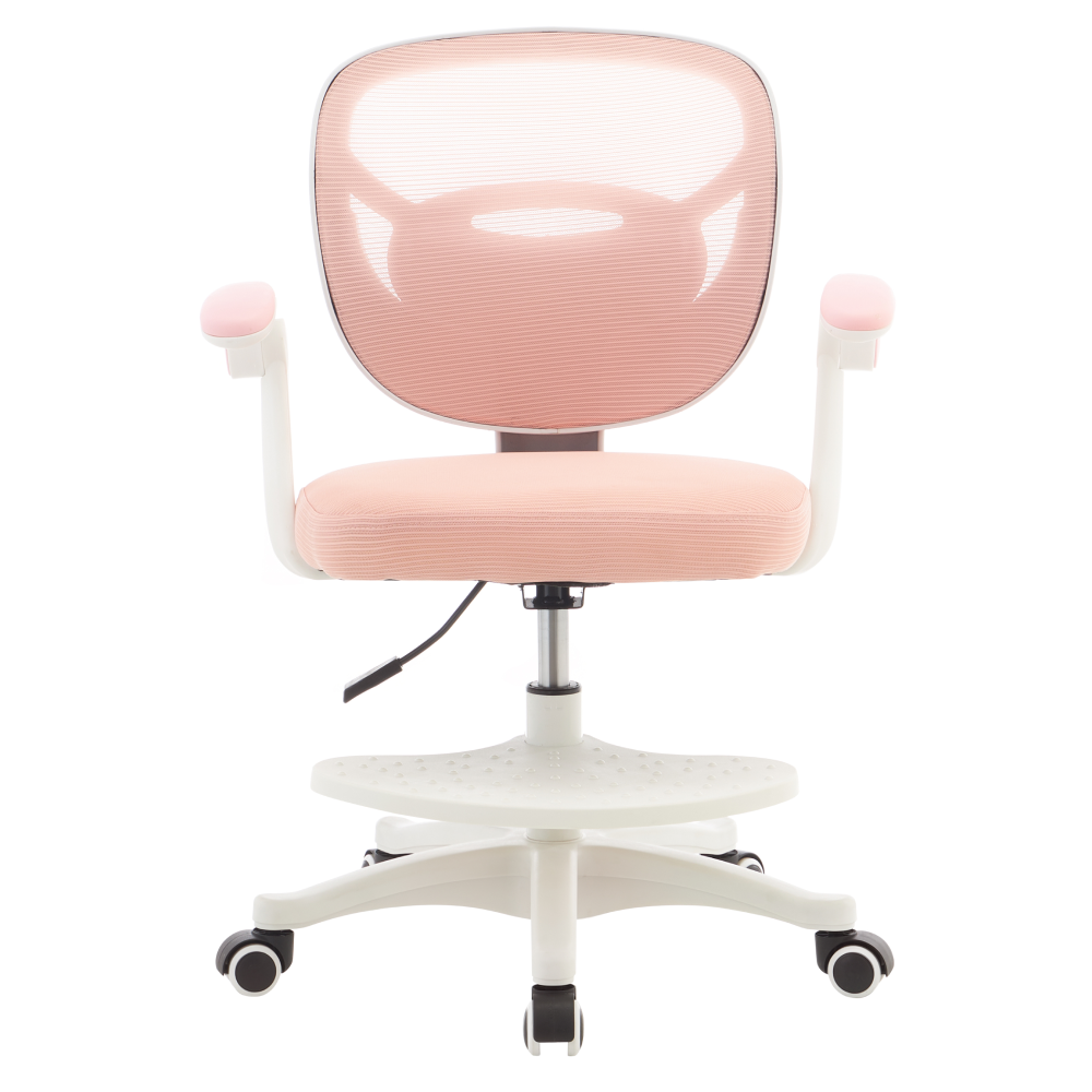 Otočná stolička, ružová/biela, TREXA