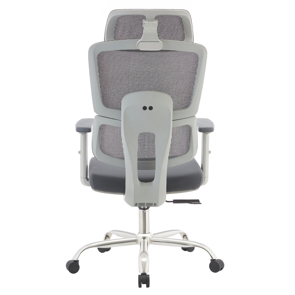 Kancelárske kreslo, sivá/chróm, nosnosť 150 kg, BYRON