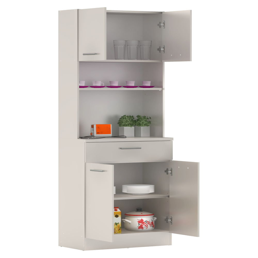 Négyajtós szekrény, kasmír, DOMIS NEW