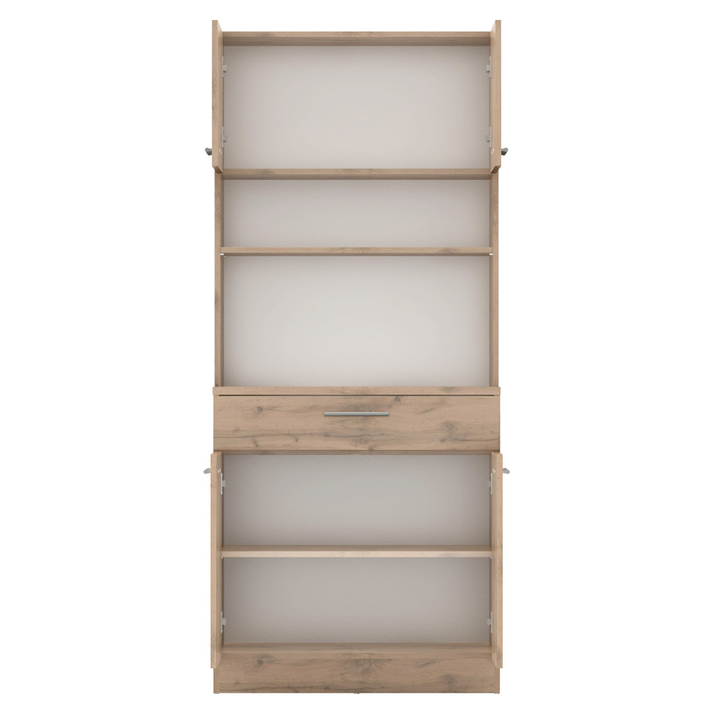 Négyajtós szekrény, wotan tölgy, DOMIS NEW