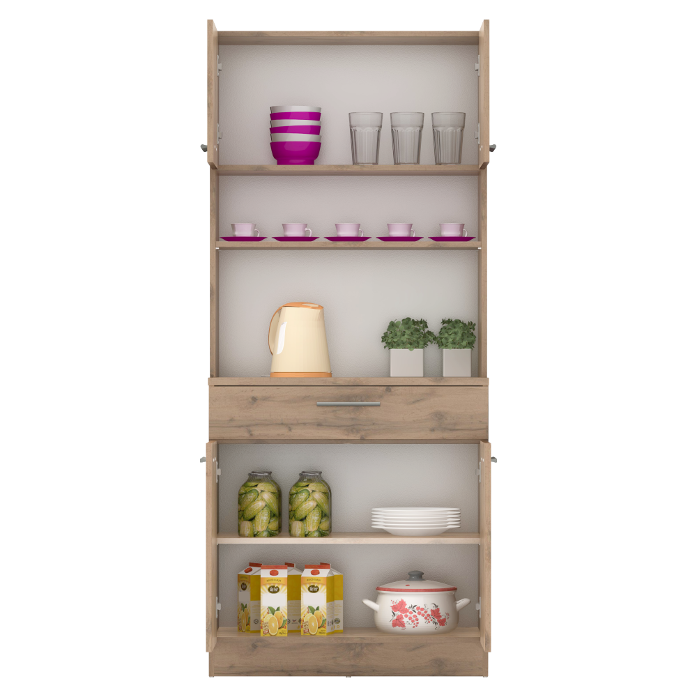 Négyajtós szekrény, wotan tölgy, DOMIS NEW