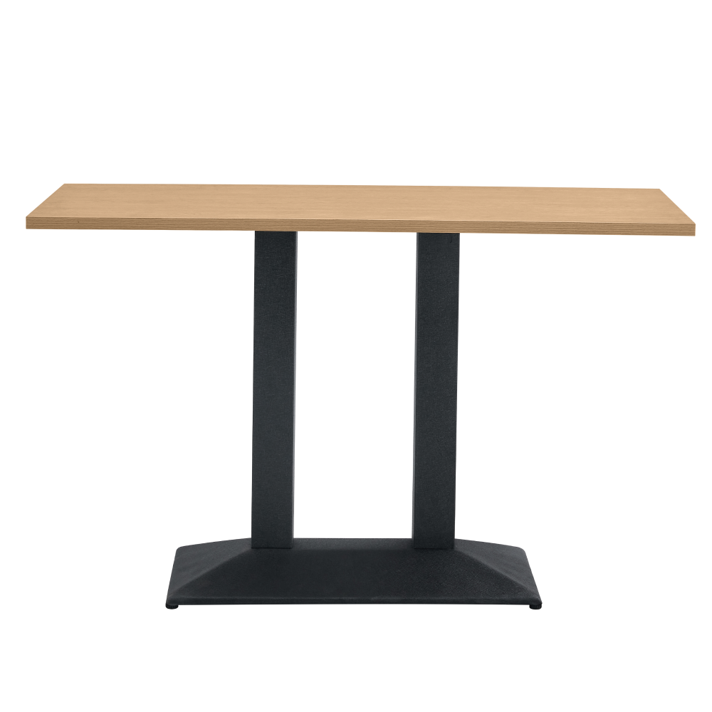 Jedálenský bistro stôl, dub sonoma/čierna, 120x60 cm, RINALDO TYP 2
