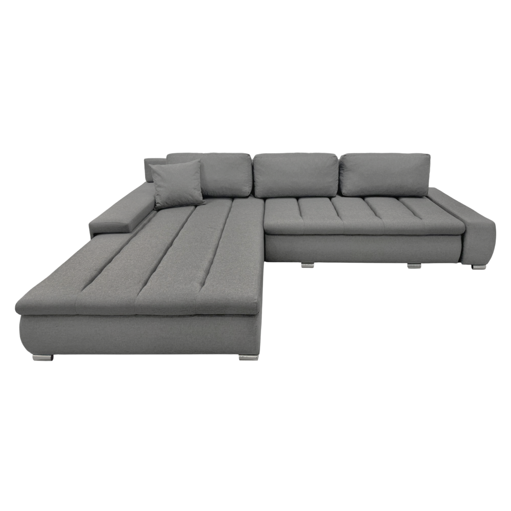 Univerzálna sedacia súprava, sivá, TOSCANIA